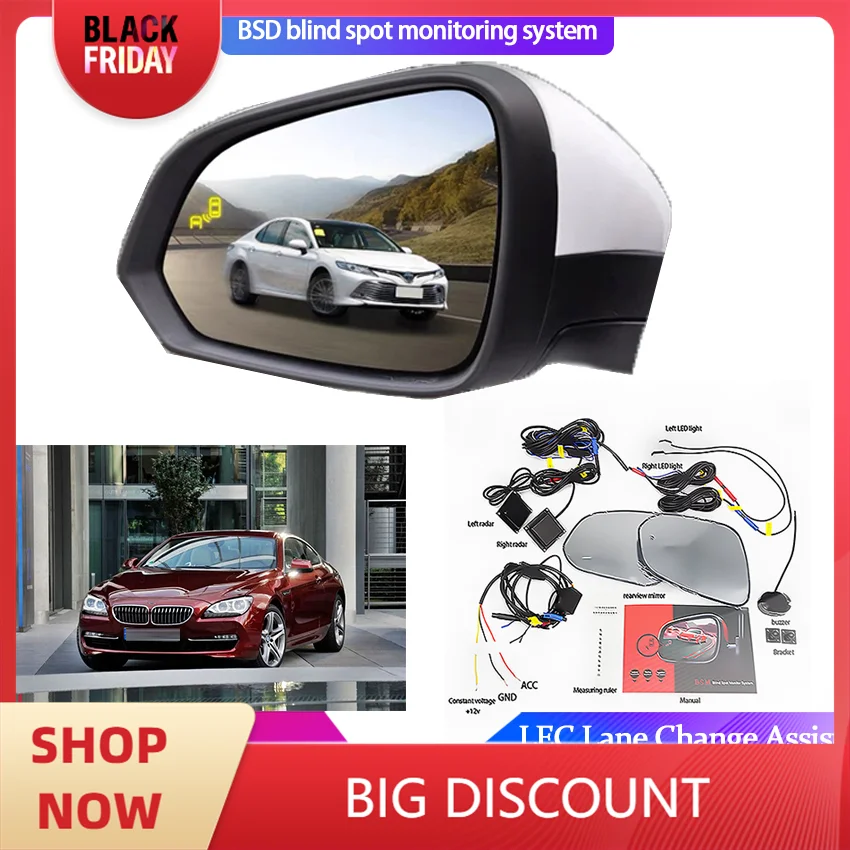 Millimeter Wave Radar Blind Spot Monitoring BSA BSD BSM for BMW 6 Series 2011+ Assist Driving Parallel Safety Lane Change Assist