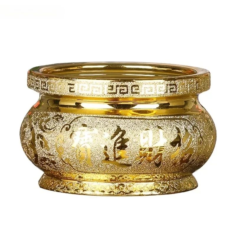 Ceramics God of Wealth Incense Burner Ornaments Buddha Hall Worship Accessories Traditional Buddhist Decoration Supplies