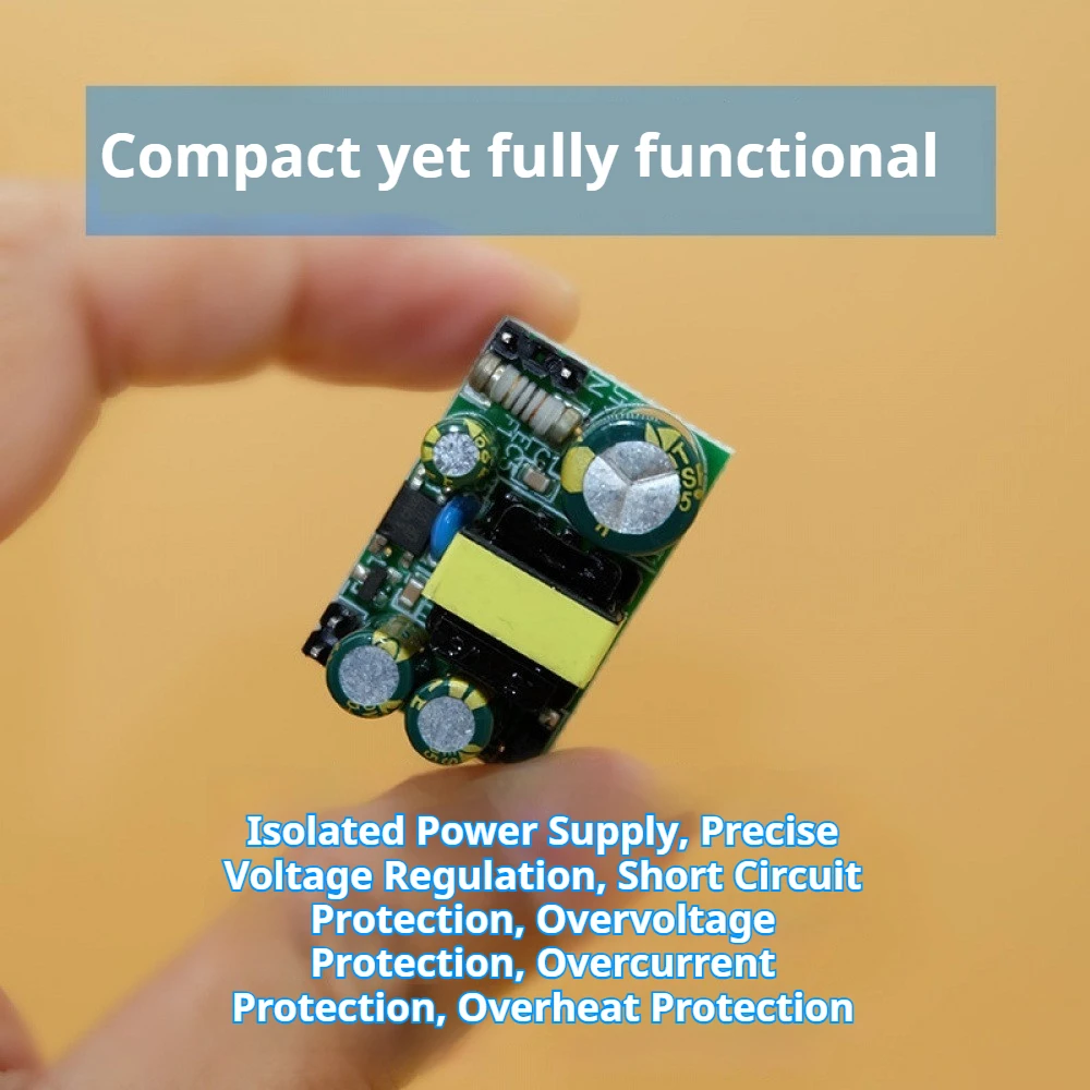 

Mini Isolating Switching Power Supply Module AC90-264V to DC5V/9V/12V/24V Step-down Power Supply with Short-circuit Protection