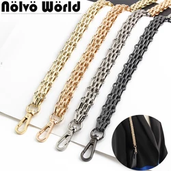 30-60-120CM 17mm Gold/Silver/Light gold/Gun black Metal Purse Chains For Replacement Cluth Bags Small Handbag Handle Accessories