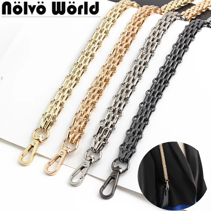 30-60-120CM 17mm Gold/Silver/Light gold/Gun black Metal Purse Chains For Replacement Cluth Bags Small Handbag Handle Accessories