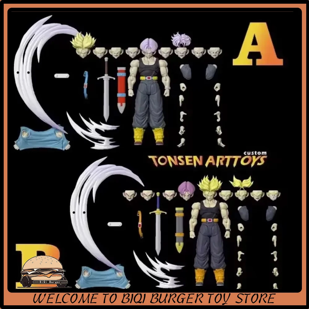 

S.H.F Dragon Ball Figure Super Saiyan Trunks Figures Tonsenarttoys Ssj1 Ssj2 Vegeta Custom Accessories Kit Anime Collection Toys