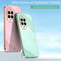 화웨이 노바 13 프로 케이스 Nova13 Nova13Pro 도금 TPU 젤 전화 케이스 충격 방지 크롬 TPU 소프트 Nova12 12 Ultra Coques Capa