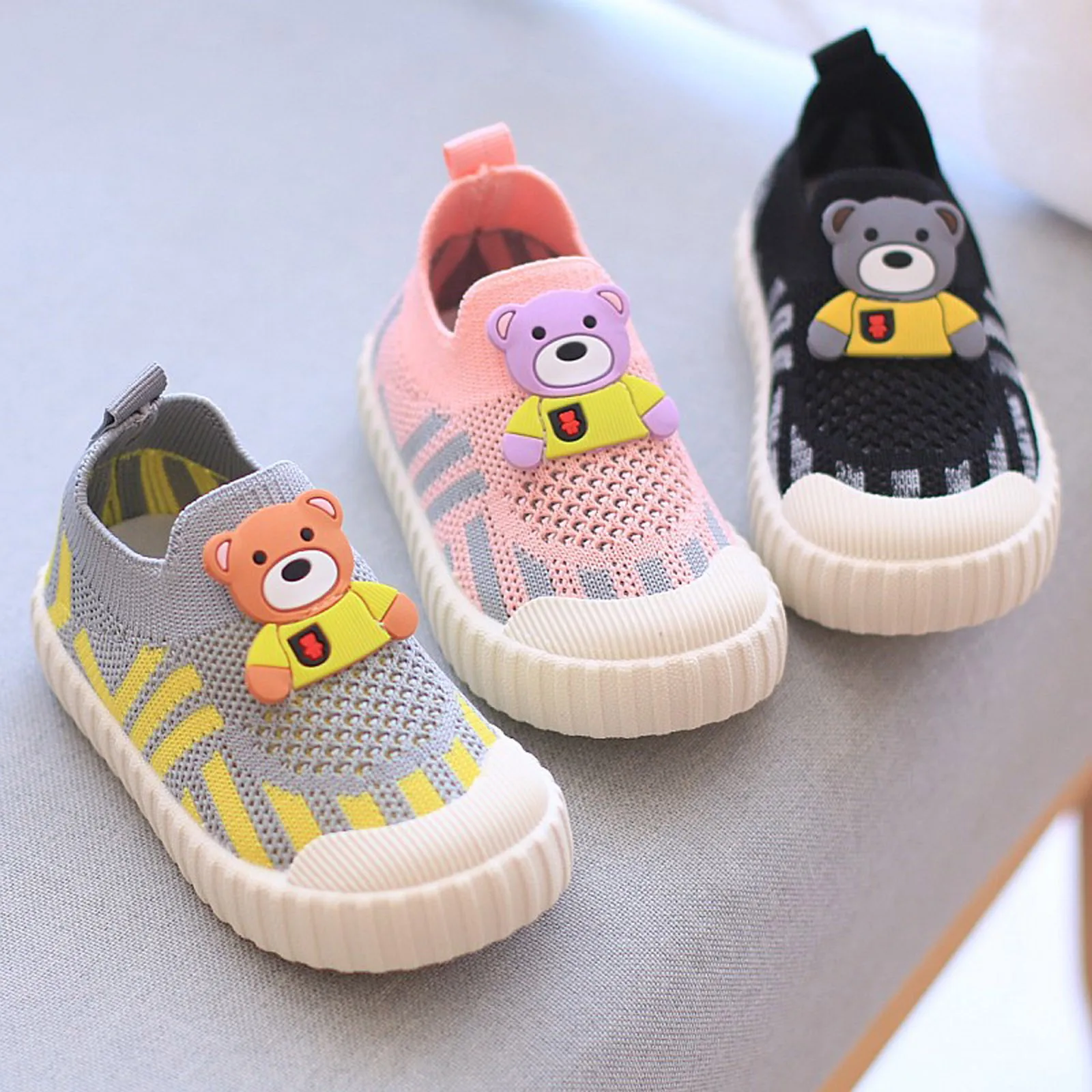 

Baby Kawaii Walking Shoes Soft Bottom Non-Slip Baby Shoes Spring And Autumn A Stirrup 1-3 Years Old Children'S Shoes And Socks