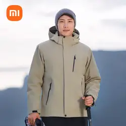 xiaomi mijia 3-in-1 down jacket removable men's winter cotton-padded jacket waterproof and winterproof jacket