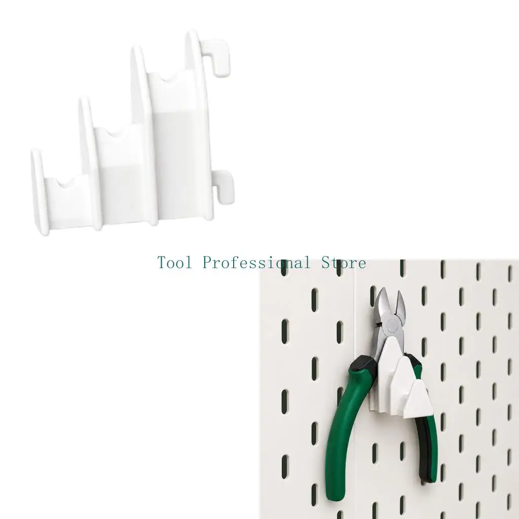 

57QF Quick Installation Plastic Hooks Pliers Holder Rack For Secure Tool Organization