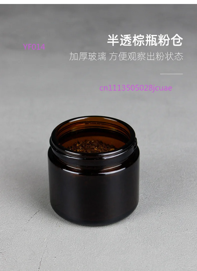 

Coffee Bean Grinder With Sealed Storage Jar Portable Glass Powder Container With Lid