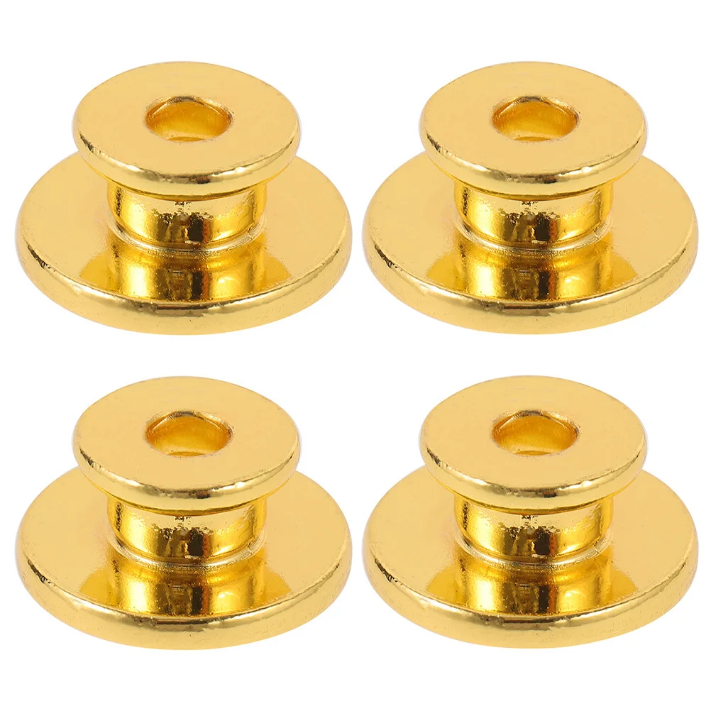 

4pcs Metal Strap Button Guitar Locks For Electric Acoustic Bass Ukulele Anti-Slip Attachment Durable Parts Accessory Instrument