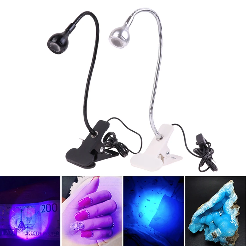 Mini UV LED-bureaulamp Gel-uithardingslicht Nageldroger voor doe-het-zelf Nail Art Medische detector - Ultraviolette lichtlamp voor contant geld