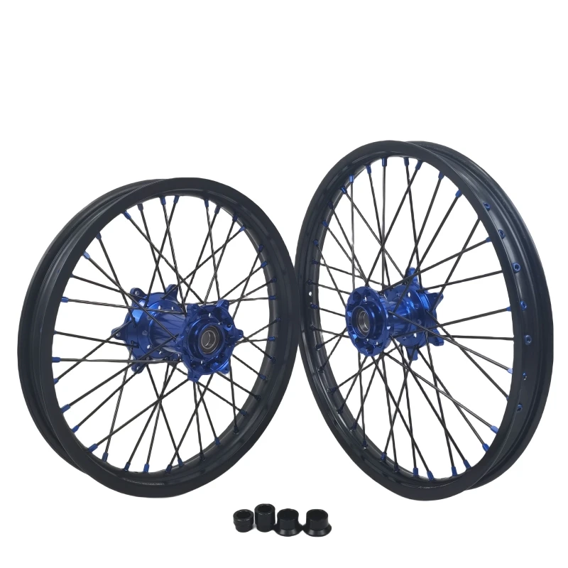 21/19 Cast Wheels for YZ125 YZ250 1999-19 YZ250F YZ450F 03-2018 Motorcycle Rims 7050