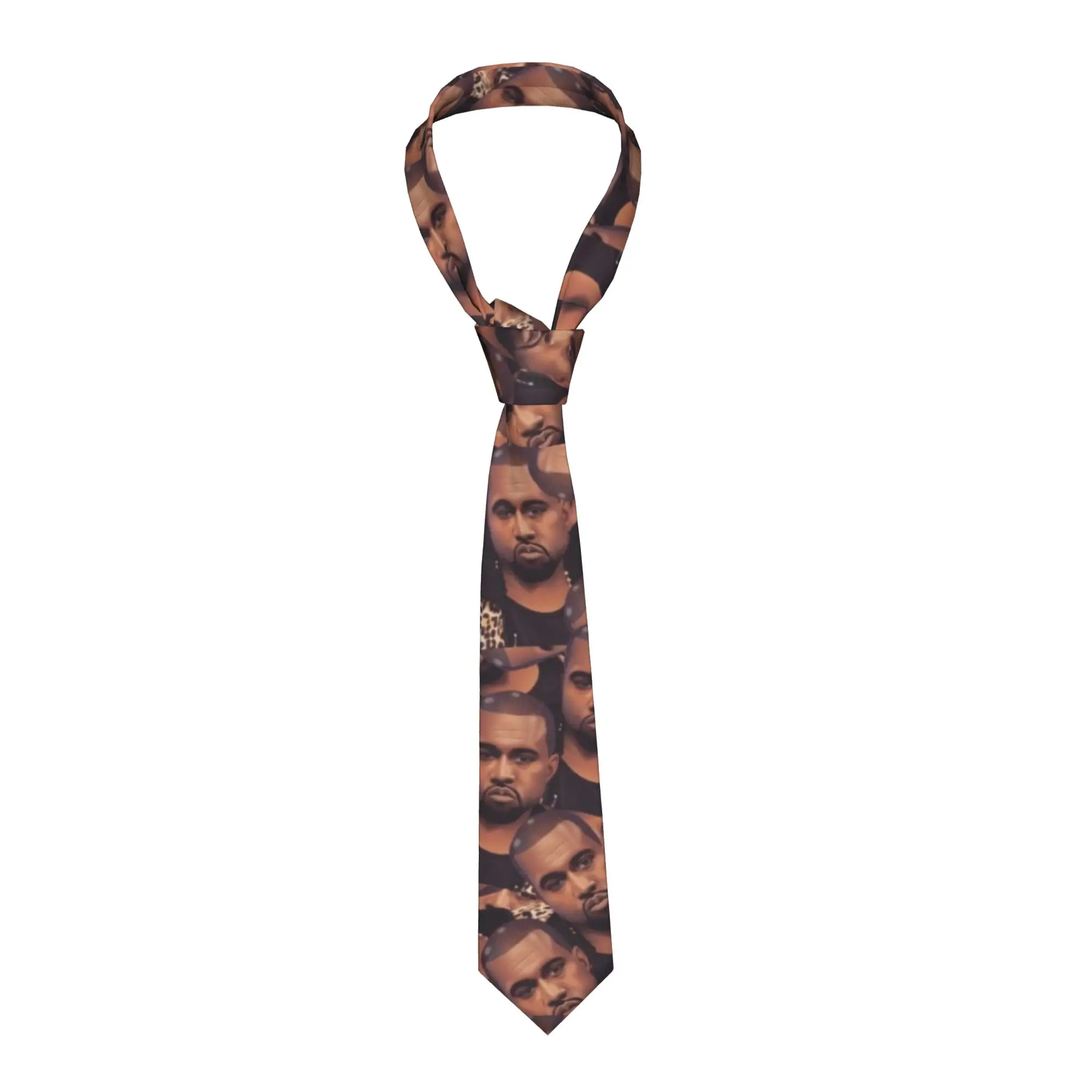 

Галстуки унисекс Kanyes Wests, 8 см, с милым мультяшным рисунком, для мужчин, на каждый день и для вечеринок