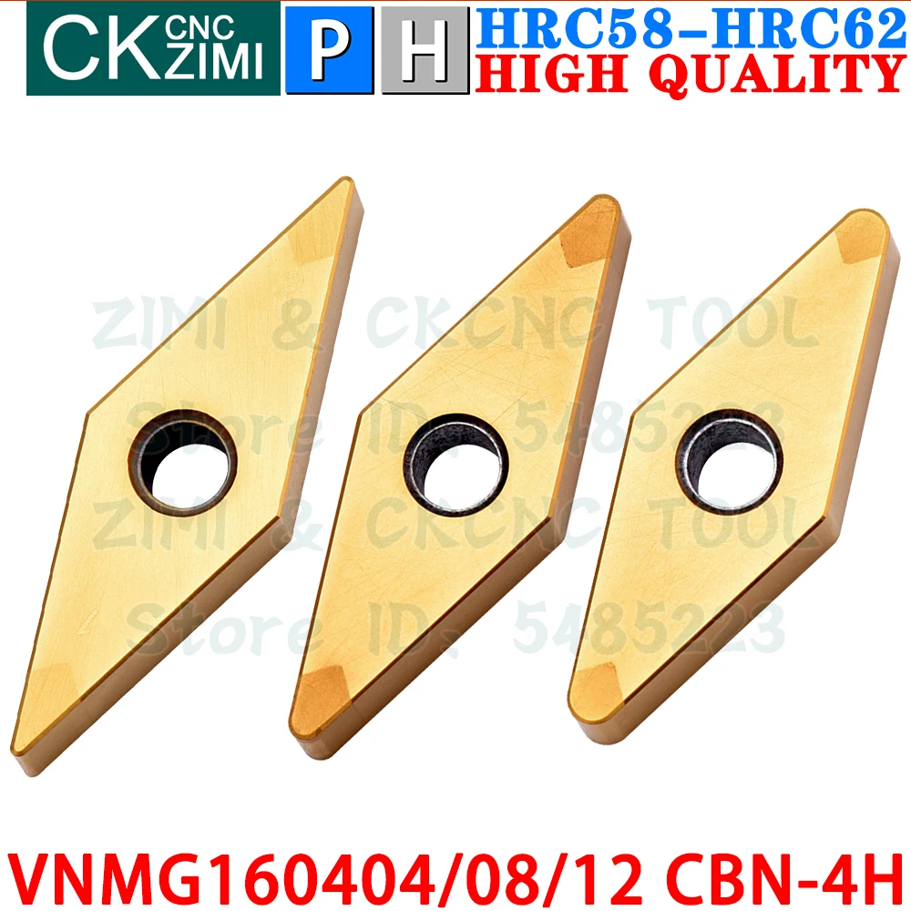 VNMG160404 VNMG160408 VNMG160412 CBN 4H Boron Nitride Inserts Turning Insert Tools CNC Metal Lathe Tools For High Hardness Steel