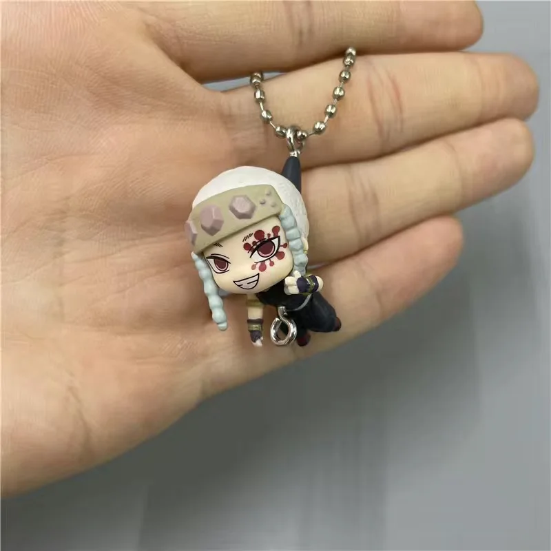 Ban Dai Demon Slayer Demon Slayer Corps Keychain Anime Action Figure Model Cute Decorate Doll Backpack Pendant KeyRing Toy Gifts