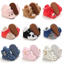 Winter Newborn Baby Socks Shoes Boy Girl Star Toddler First Walkers Booties Cotton Comfort Soft Anti-slip Warm Infant Crib Shoes