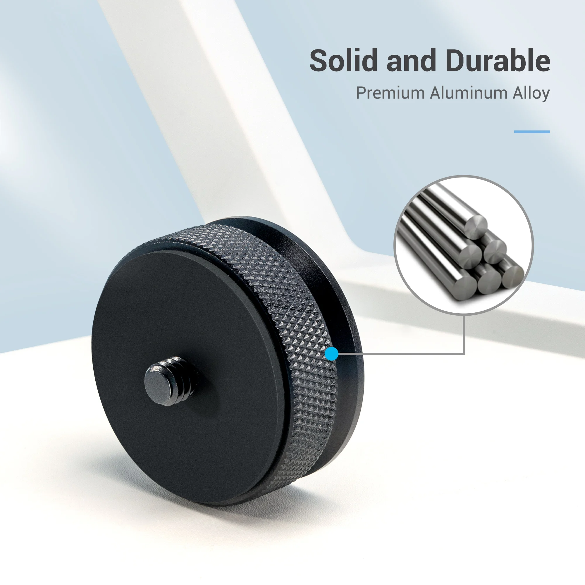 JJC Arca-Type 1/4 إلى 3/8 محول برغي لولبي 1/4 "-20 ذكر إلى 3/8"-16 أنثى محول معدني للكاميرات حوامل أحادي الفلاش