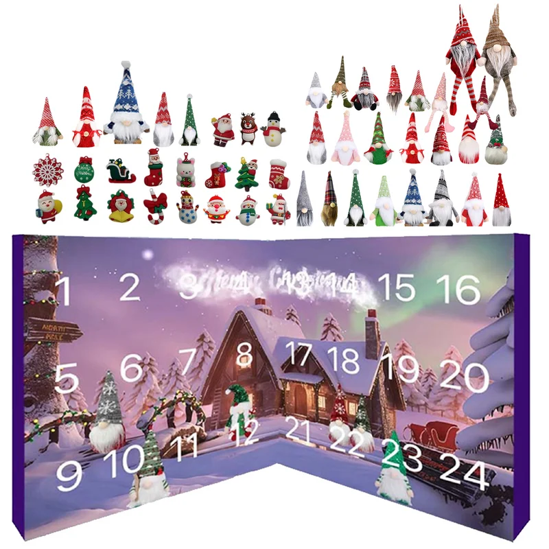 Cartoon Character Advent Calendar Christmas Advent Calendar Countdown Kids 24 Days Of Christmas Countdown Advent Calendar For