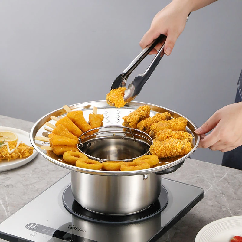 مقلاة تصريف متعددة الوظائف من الفولاذ المقاوم للصدأ ، رف تصريف مانع للسخونة ومضاد للرذاذ ، رف جانبي للمقلاة ، قطع فنية للمطبخ المنزلي ، سيارة جديدة