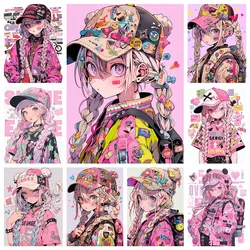 Anime Girl Diamond Painting Cartoon girl Wall Art Cross Stitch Embroidery Diamond Painting Picture Mosaic Home Decor gift