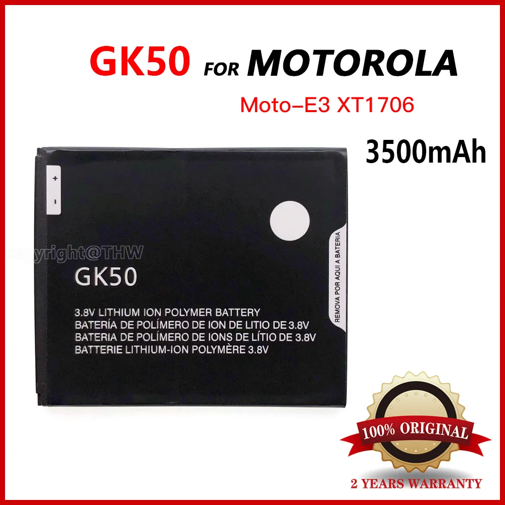 

GK50 GK 50 3600mAh Powerful Replacement Battery For Motorola Moto E3 Power XT1706 High Capacity Batterij Batteia