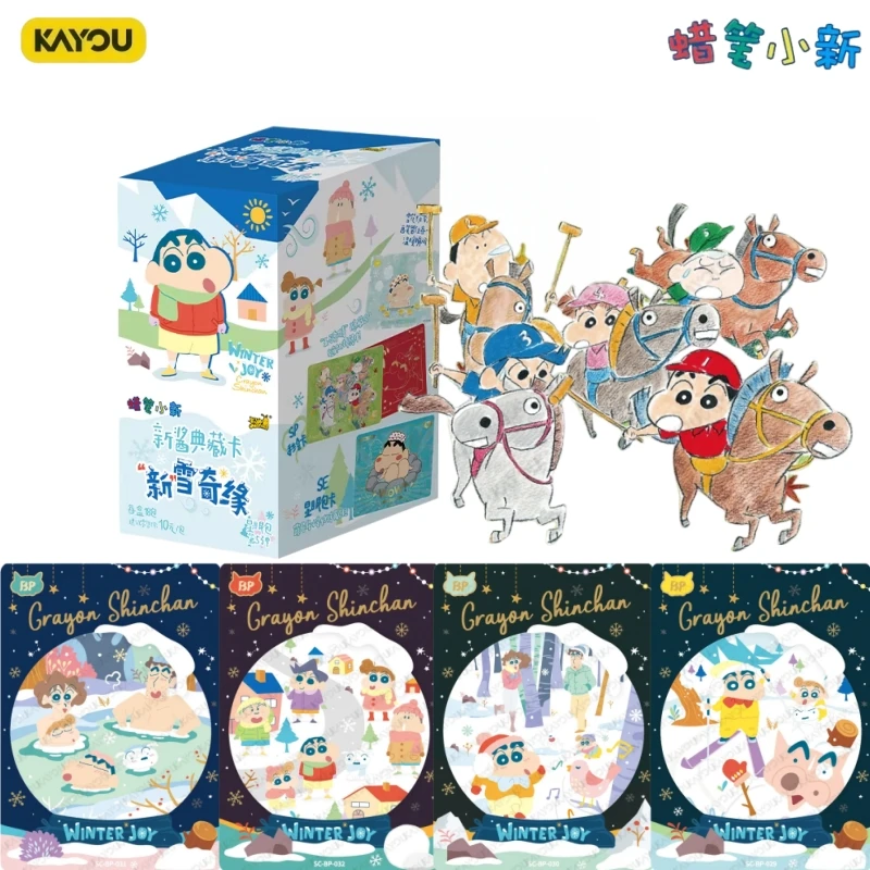 KAYOU New Product Crayon Shin chan New Snow Qiyuan Series Card Official Genuine Anime Peripheral Collection ToyCard FestivalGift