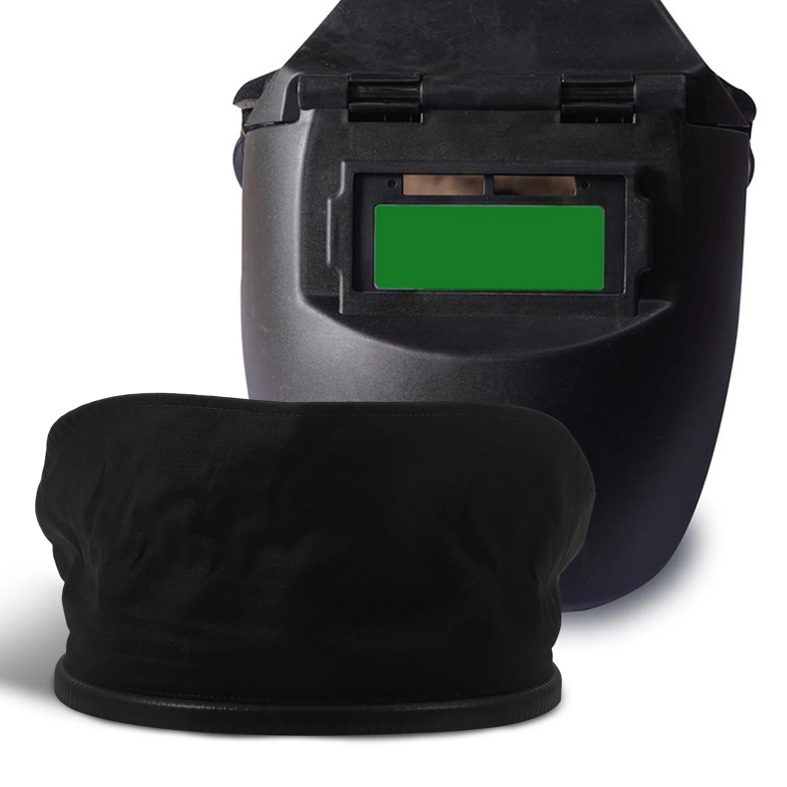 

Welding Neck Protector Fire Resistant Heatproof Bib Shield Capes Cover Detachable Hood Universal Fit for Neck Sleeve