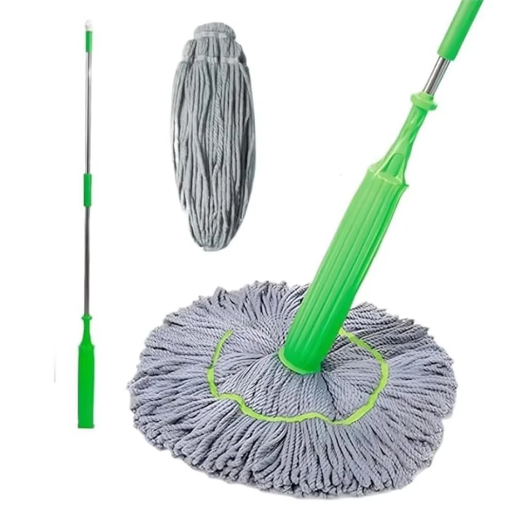 Fregona deshidratada 2 en 1, fregona larga de microfibra para suelo, agente de limpieza con mango, fregona húmeda y seca para cocina, restaurantes de madera dura