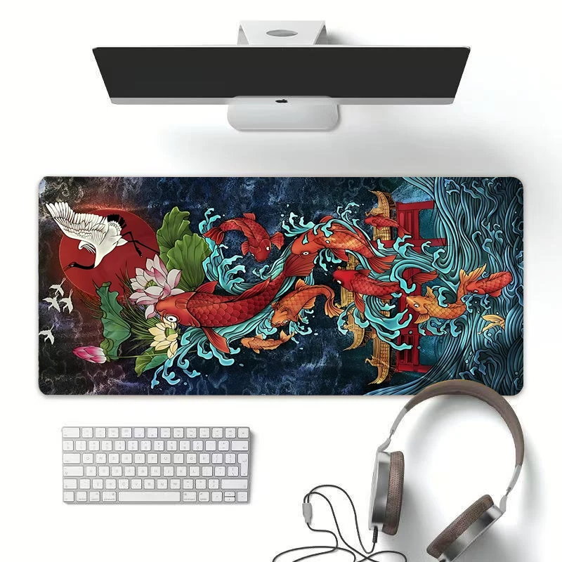 

XXL Chinese ink style mouse pads Dirt resistant non-slip gaming pads Laptop protection mat Oversized extended thick desk mats