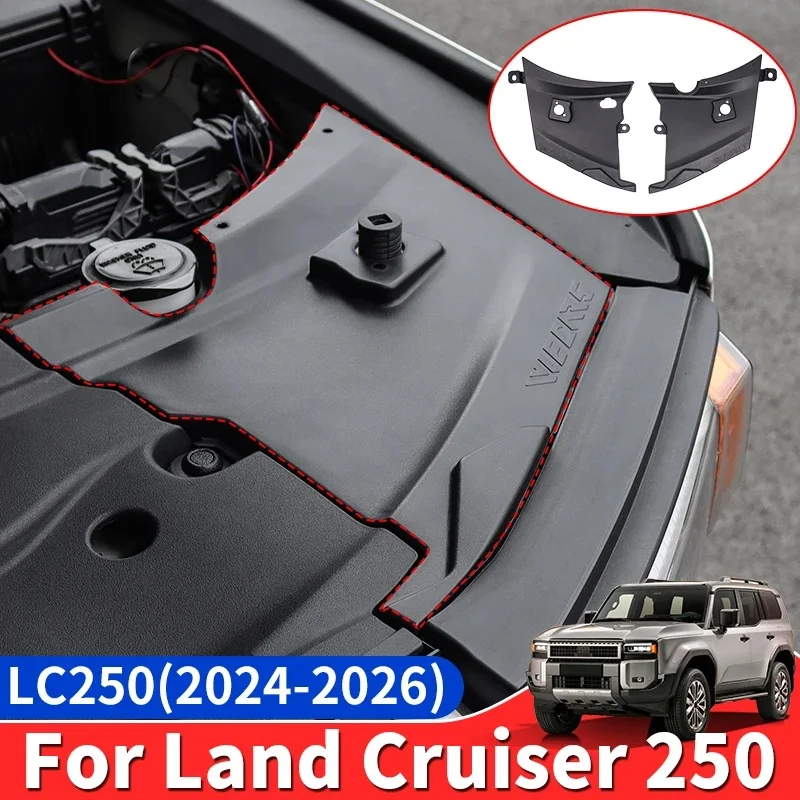 For Toyota Land Cruiser Prado 250 LC250 j250 2024 2025 2026 Car Hood Upgrade Modification Accessories Engine Cover Tuning Parts