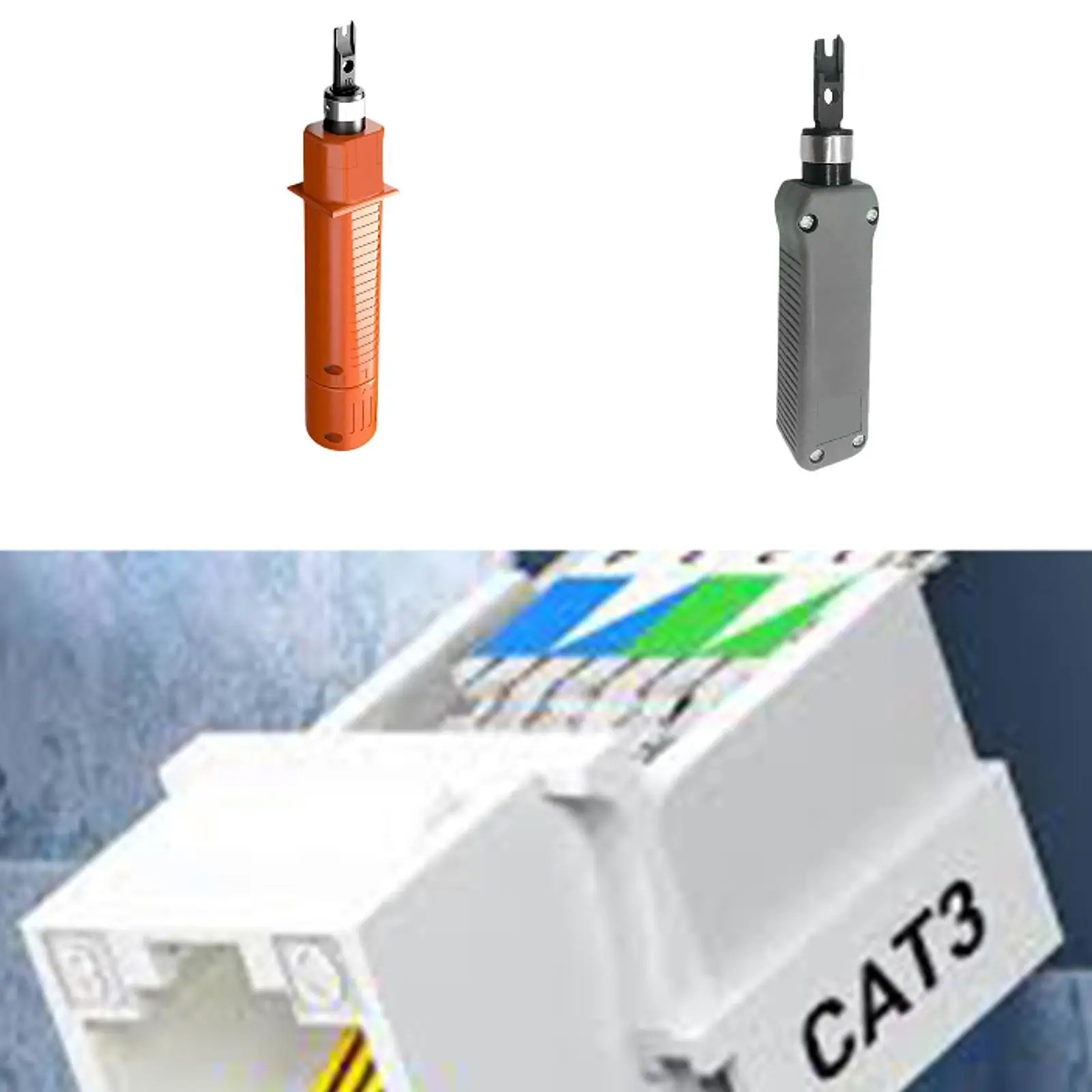 Ferramenta de perfuração antiderrapante cabo de rede punch down multifuncional para fio tangente rede ethernet quadro de distribuição