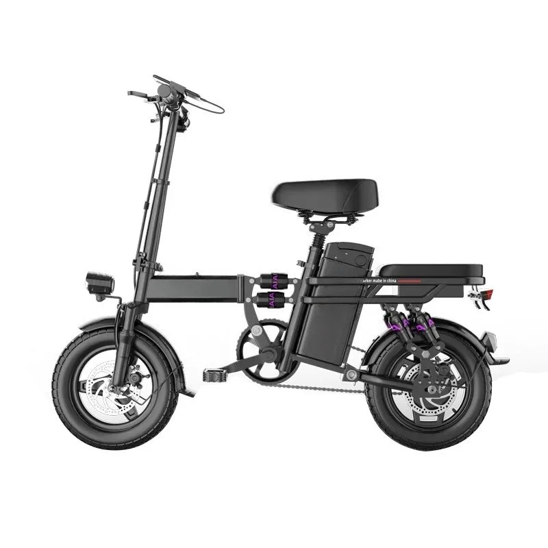 Folding electric vehicle Folding small electric bicycle Portable adult driving Ultra-light car electric vehicle