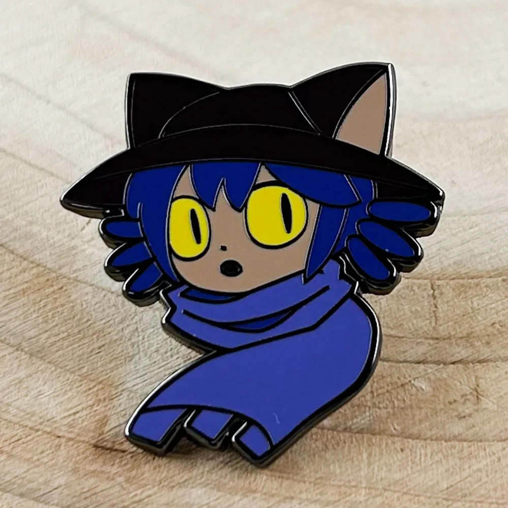 OneShot Niko Enamel Pin Pixel RPG Peripheral Badge Puzzle Adventure Game Character Lapel Pin Gamer Gift Collect