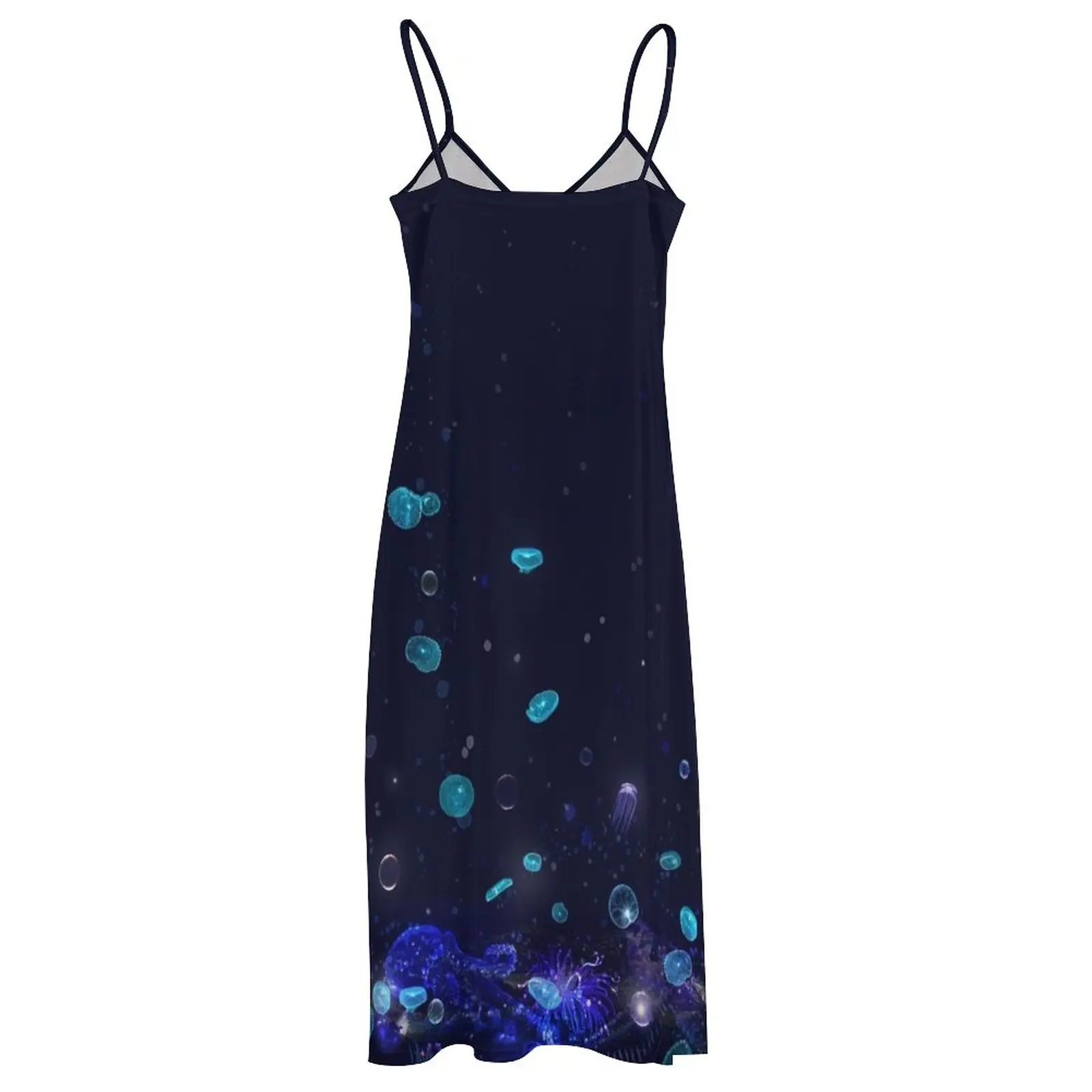 Deep Sea Luminescent Sleeveless Dress dress for woman Long veiled dresses