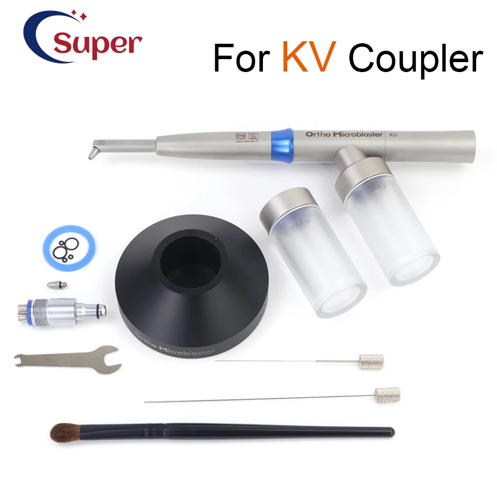 

Стоматологический пескоструйный аппарат 2-в-1 с оксидом алюминия и внутренним водяным охлаждением, микропескоструйный пистолет для оксида алюминия, совместимый с купольным соединением KV, инструмент для стоматологии