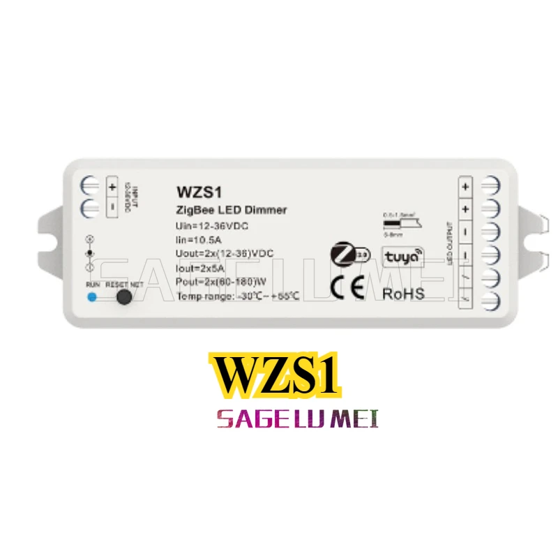 WZS1/2/3/4/5 Zigbee 3.0 DC12-24-36V LED Controller Voice /Google/Alexa control For Single Color CCT RGB RGBW RGB+CCT Led Strip