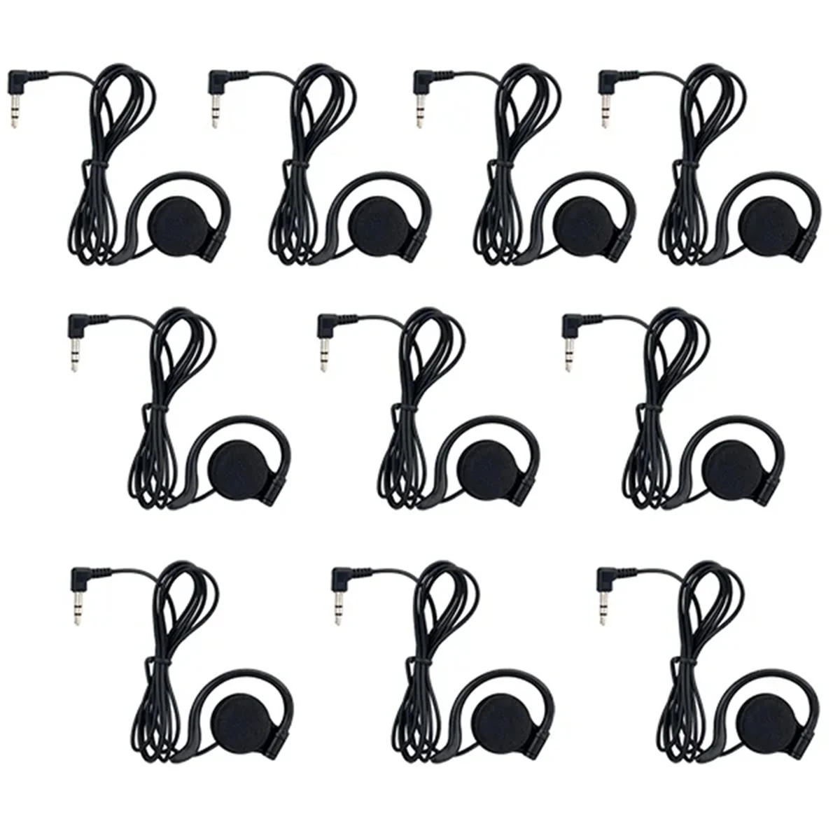 2025+3.5mm ワイヤレスヘッドフォン ワイヤレスツアーガイドシステム 片耳イヤホン T131、T131S、T130P、TT116、TT125、TT122 B用