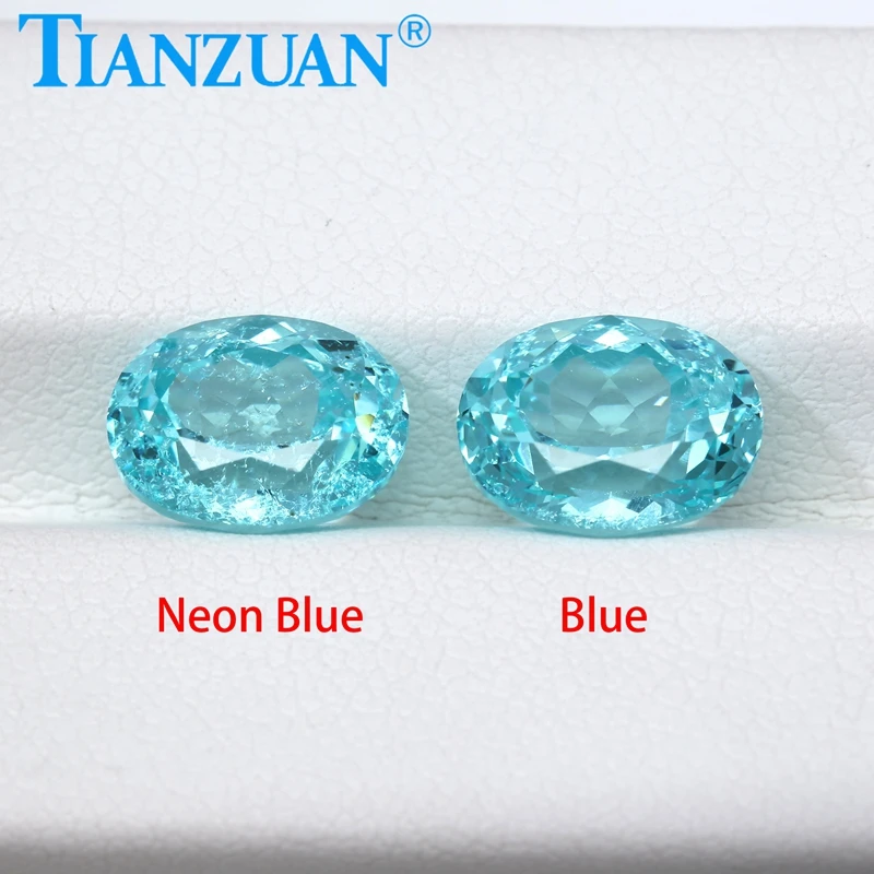

Lab Grown Blue YAG Oval Shape Synthetic Yttrium Aluminum Garnet Loose Gems Jewelry Making with AGL certificate