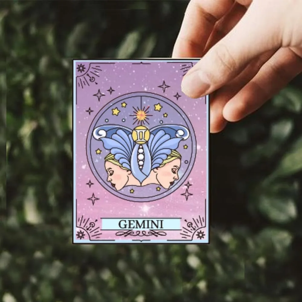 1pc Constellation Clear Stamps Tarot Cards Clear Silicone Stamps Divination Transparent Rubber Seals Stamp for DIY Scrapbooking