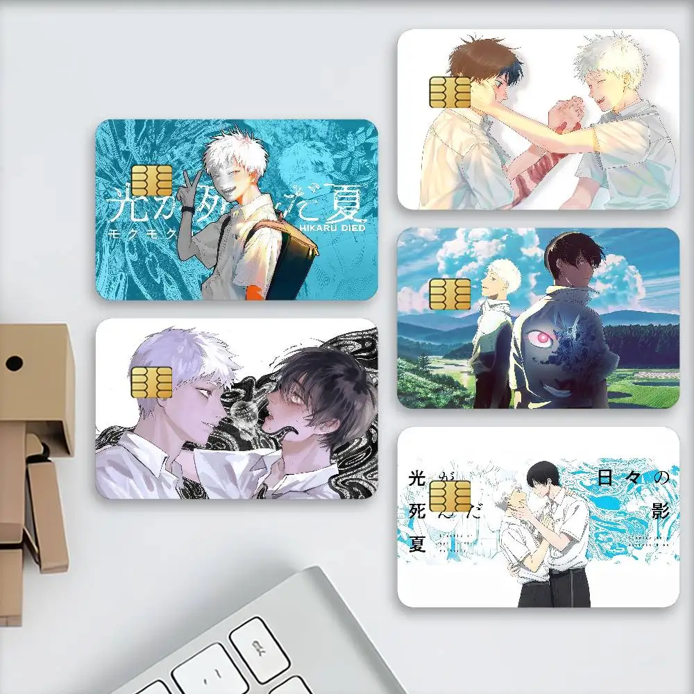 Cute The S-Summer H-Hikaru Died Credit Card Stickers Skin For Bank Debit Decorative Protection Scratch-resistant Gift 4PCS