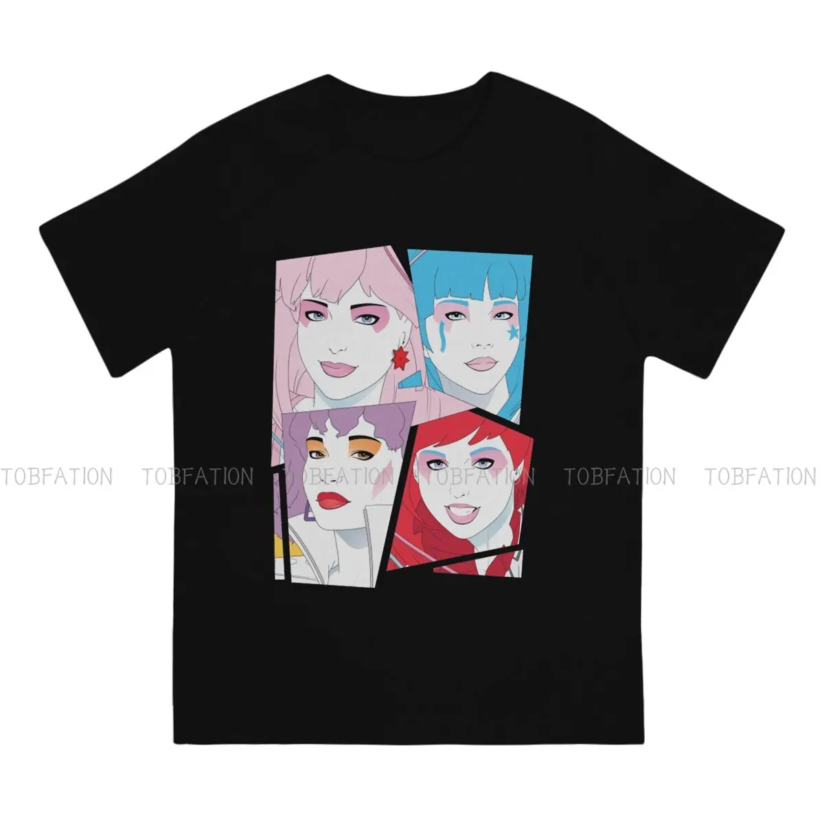 Glamour and Glitter Classic TShirt For Men Jem And The Holograms TV Clothing Fashion T Shirt Comfortable Printed Fluffy