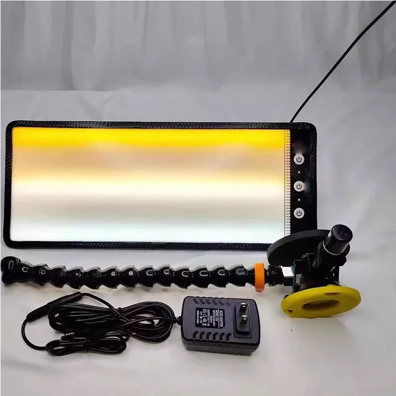 Heavy Duty Hydraulic Car Dent Repair Horizontal Light Reflector Dent Repair Detection Tool 6 LED Strip Adjustable Bracket
