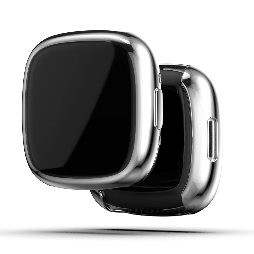 Fitbit versa 4スクリーンプロテクターケース超薄型バンパー保護カバー耐衝撃ケーススマートウォッチのためのケースカバー