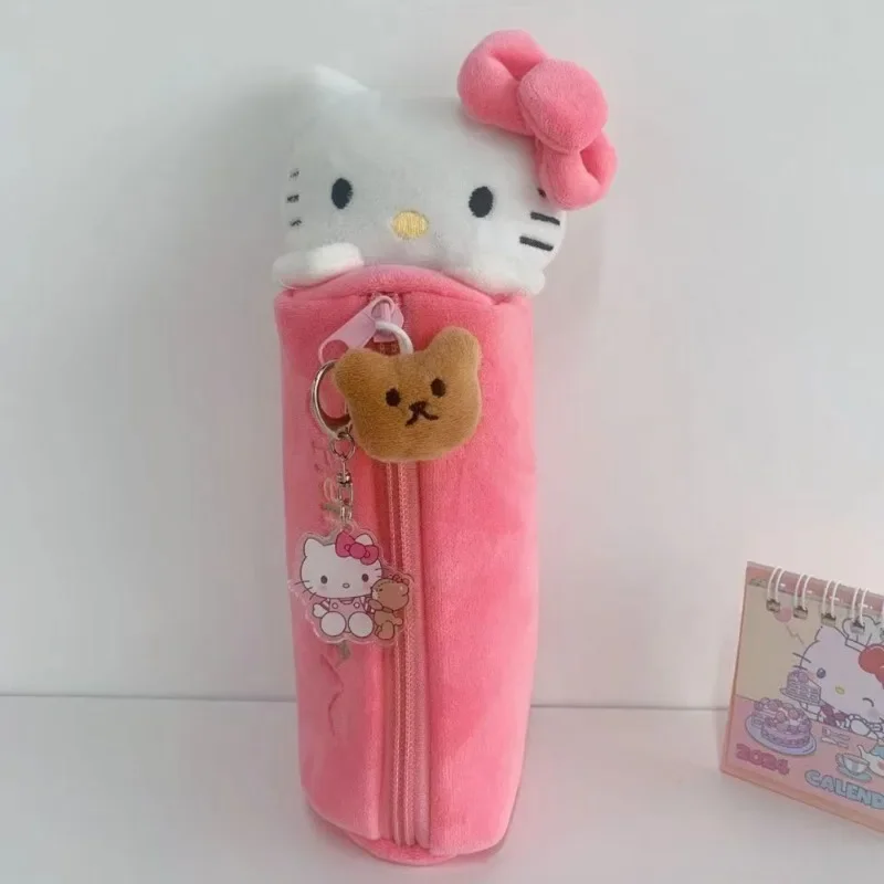 Alat tulis kecantikan tinggi, kotak pensil SD, alat tulis kecantikan tinggi, beruang kecil, tas pensil kucing Hello Kitty, lucu Jepang