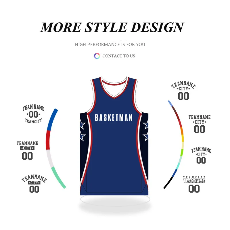 

BASKETMAN Basketball Jerseys For Men Customizable Full Sublimation Team Name Number Logo Printed Top Tanks Workout Training Vest