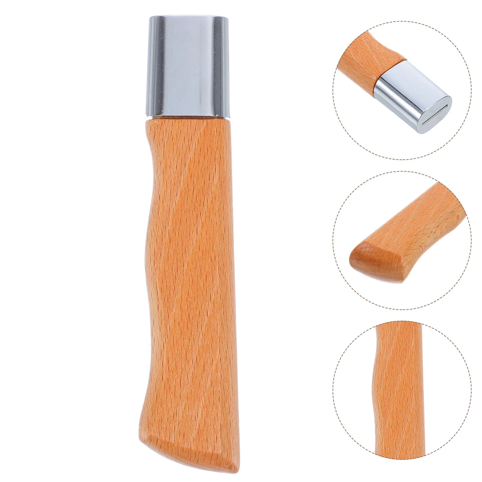 1 Pieza de Repuesto de Madera Maciza para Cuchillo, 4.7X0.9X0.7 Pulgadas, Mango de Madera Antideslizante para Utensilios de Cocina, Herramienta para Picar, Chef
