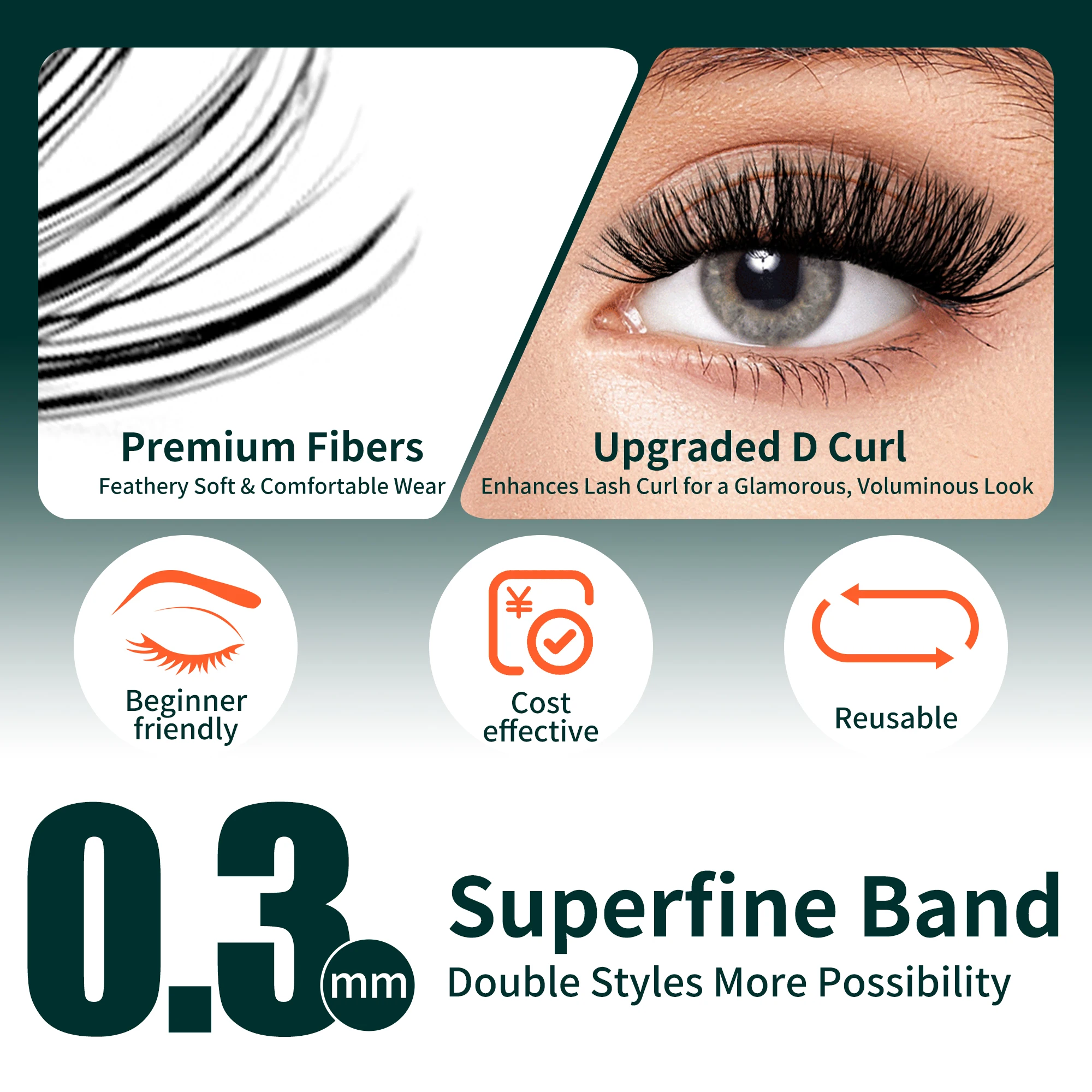 640 ชิ้น 80D 100D Pestañas Racimo Postizas Natura Cluster Lashes Fox Manhua Eyelash Cluster มังงะ Fluffy Diy Lash กลุ่มหนังสือ