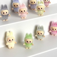 Mini Plush Labubu Doll Vinyl Baby Pendant First Generation Standing Stance Kawaii Portable Cute Particle Pendant Accessories