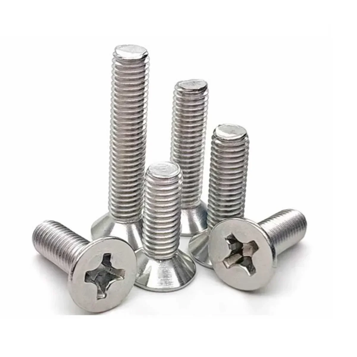 316 Stainless Steel Cross Flat Head Machine Tooth Countersunk Head Screw M4M5M6M8