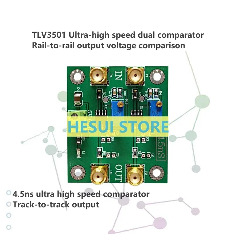 TLV3501 module 4.5ns Ultra High speed comparator Rail to rail output voltage comparison Dual comparator