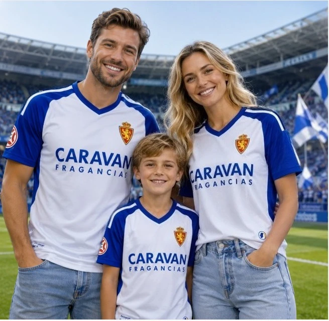 New Zaragoza Real Football Team home jersey 26/27 Primera Federation League football T-shirt sports breathable home uniform