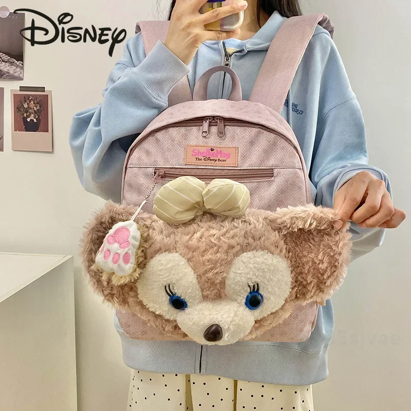 Disney 2024 New Girl Doll Backpack Fashion High Quality Women's Backpack Cartoon Small Fresh Large Capacity Student Backpack